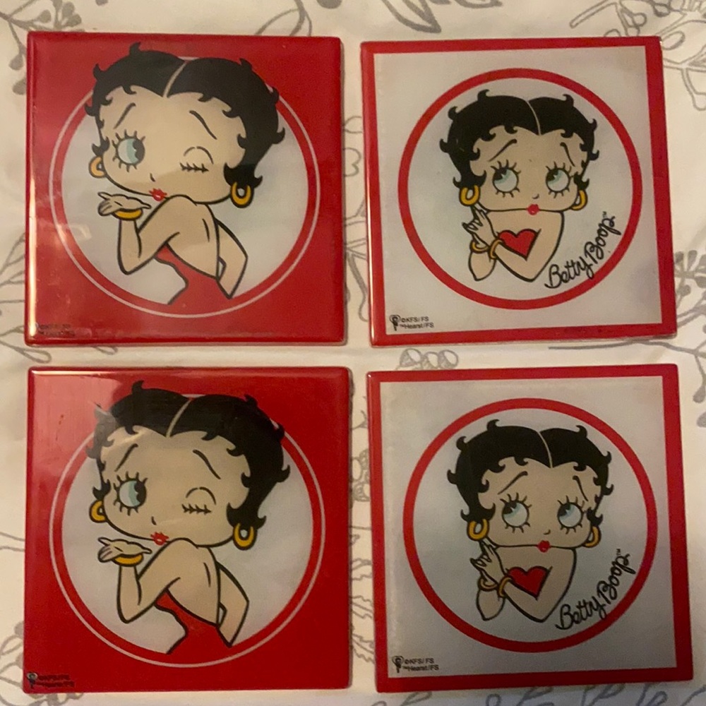 Betty Boop drink coasters